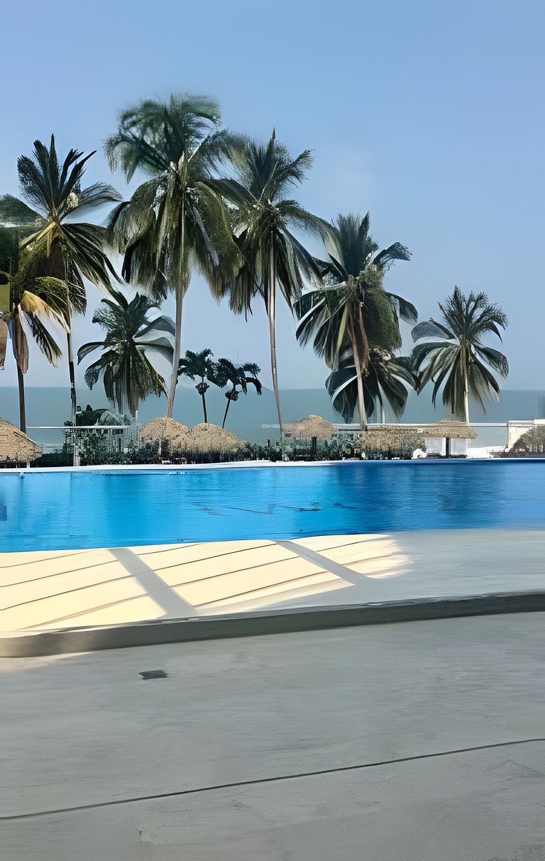 Apto/Beachfront/Vista Mar/Piscinas. TTO03 WaiBlue