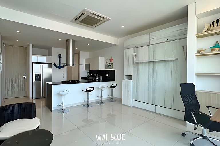 Apto/Beachfront/Vista Mar/Piscinas. TTO03 WaiBlue