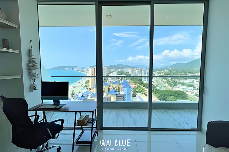 Apto/Beachfront/Vista Mar/Piscinas. TTO03 WaiBlue