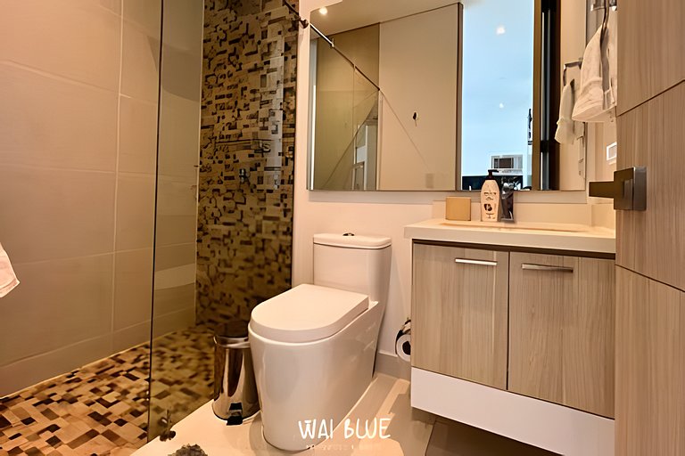 Apto/Beachfront/Vista Mar/Piscinas. TTO03 WaiBlue
