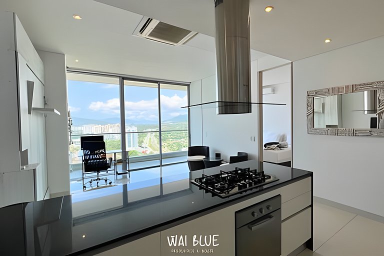 Apto/Beachfront/Vista Mar/Piscinas. TTO03 WaiBlue