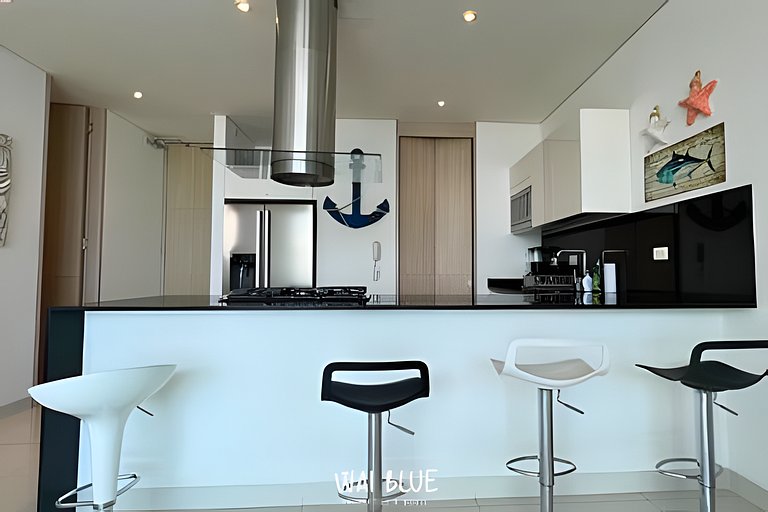 Apto/Beachfront/Vista Mar/Piscinas. TTO03 WaiBlue