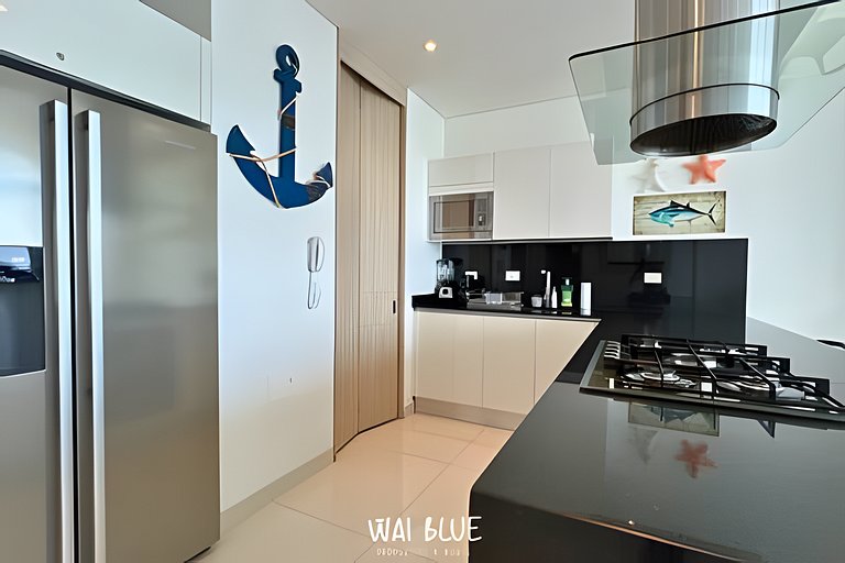 Apto/Beachfront/Vista Mar/Piscinas. TTO03 WaiBlue