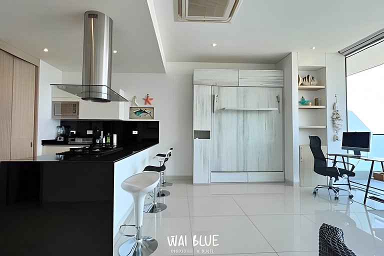 Apto/Beachfront/Vista Mar/Piscinas. TTO03 WaiBlue