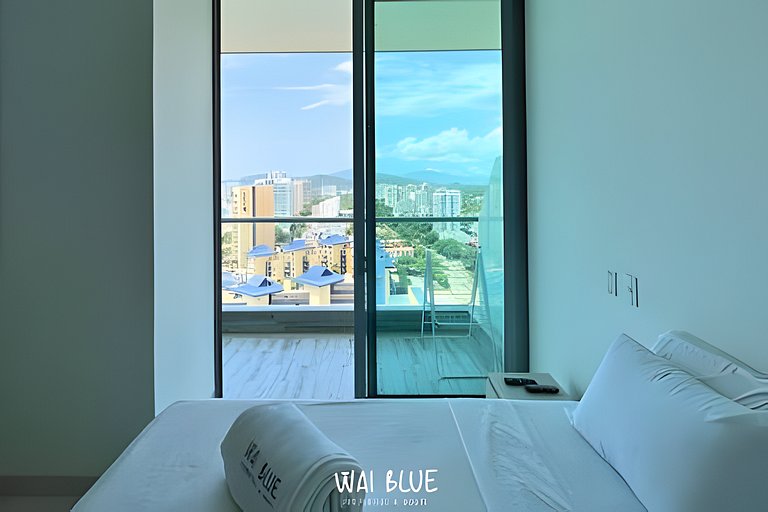 Apto/Beachfront/Vista Mar/Piscinas. TTO03 WaiBlue