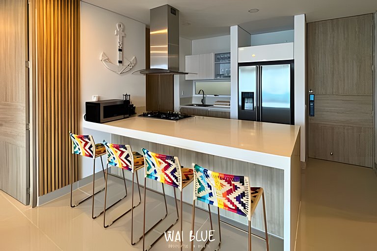 Apto Deluxe/Piscinas/Acceso a Playa. RMG32 WaiBlue