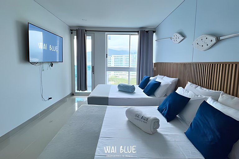 Apto Deluxe/Piscinas/Acceso a Playa. RMG32 WaiBlue