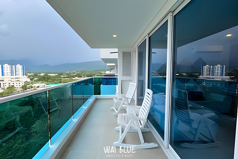 Apto Deluxe/Piscinas/Acceso a Playa. RMG32 WaiBlue