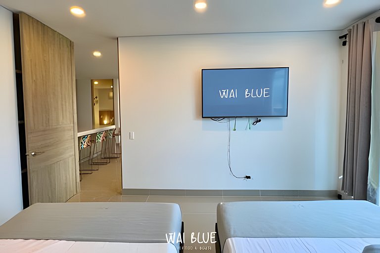 Apto Deluxe/Piscinas/Acceso a Playa. RMG32 WaiBlue