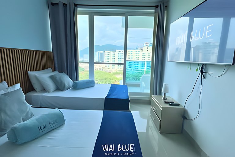 Apto Deluxe/Piscinas/Acceso a Playa. RMG32 WaiBlue