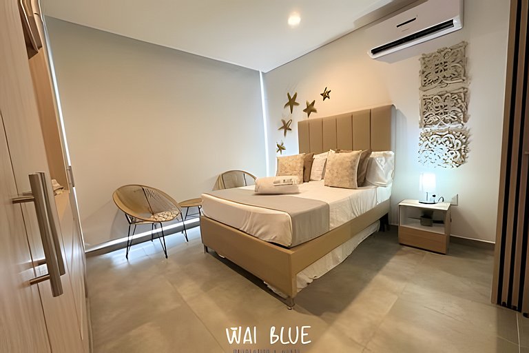 Wai Blue /Salguero Suites / Acogedor/ Luxury/SSJ03