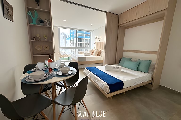Wai Blue /Salguero Suites / Acogedor/ Luxury/SSJ03