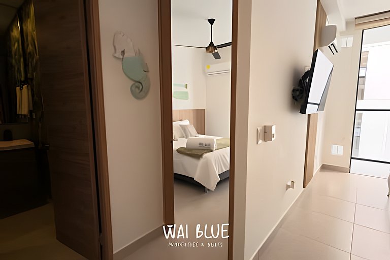 Apto/Balcón/Piscina/Playa300m. SDMD10 WaiBlue