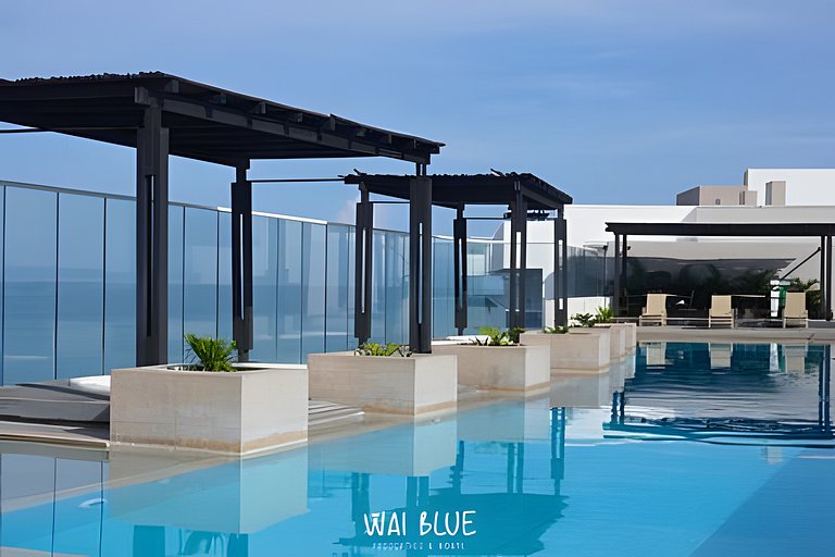 Apt Luxury/Balcón/Piscina/Playa. RDME10 WaiBlue