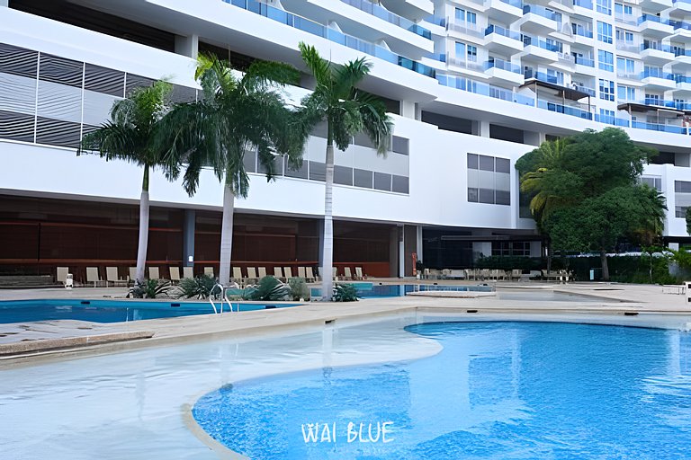 Apt Luxury/Balcón/Piscina/Playa. RDME10 WaiBlue
