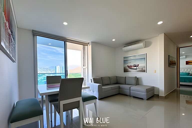 Apt Luxury/Balcón/Piscina/Playa. RDME10 WaiBlue