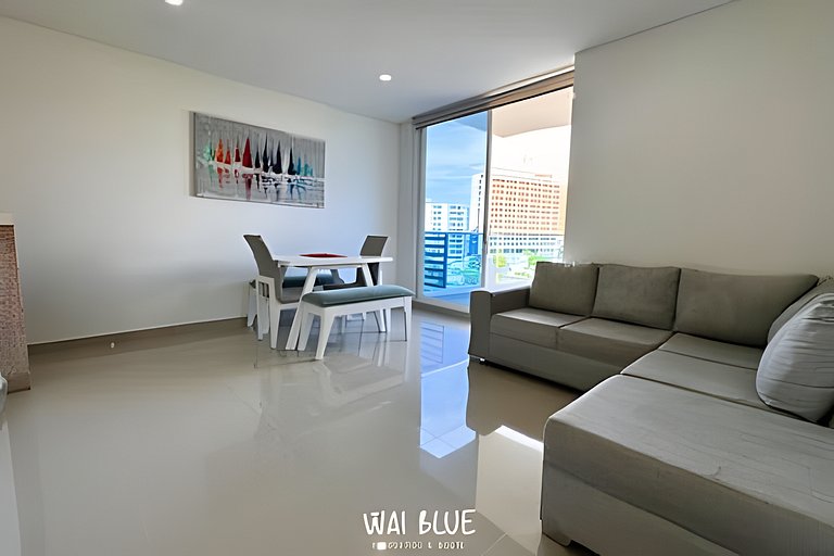 Apt Luxury/Balcón/Piscina/Playa. RDME10 WaiBlue