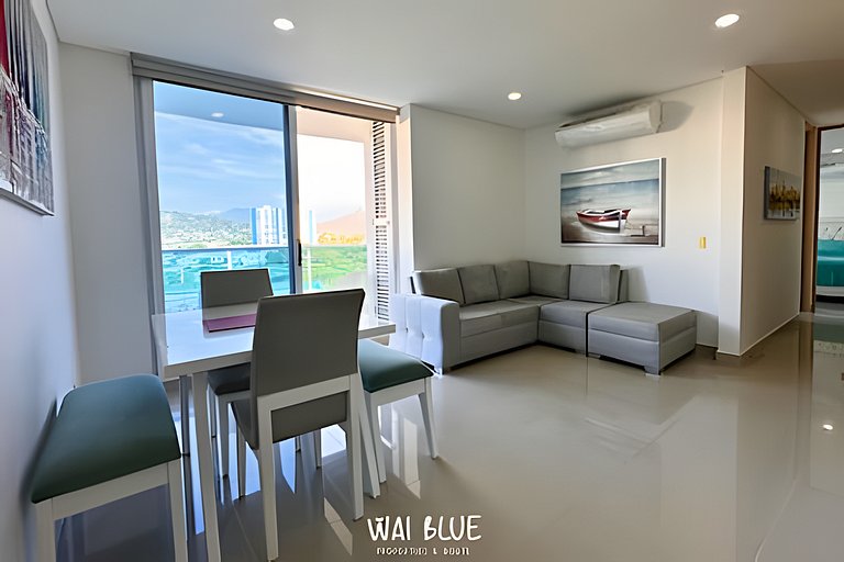 Apt Luxury/Balcón/Piscina/Playa. RDME10 WaiBlue