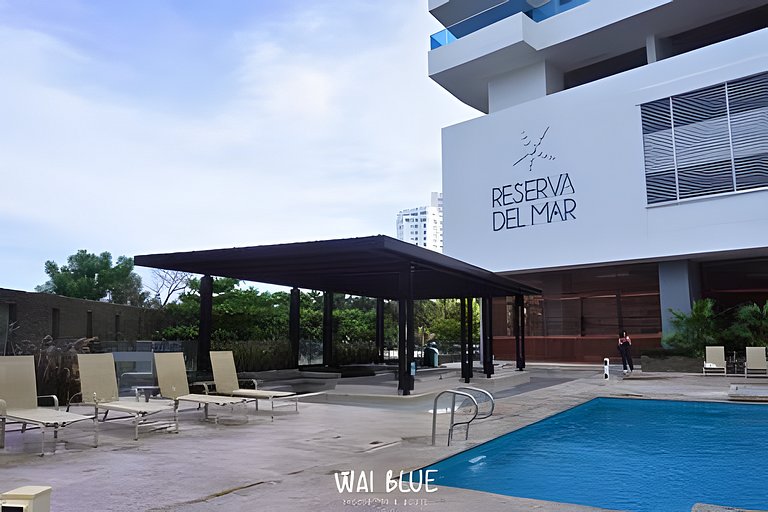 Apt Luxury/Balcón/Piscina/Playa. RDME10 WaiBlue