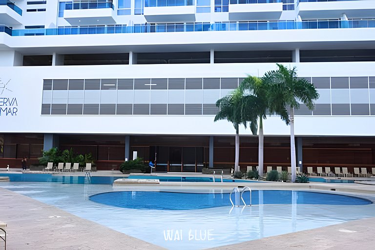 Apt Luxury/Balcón/Piscina/Playa. RDME10 WaiBlue