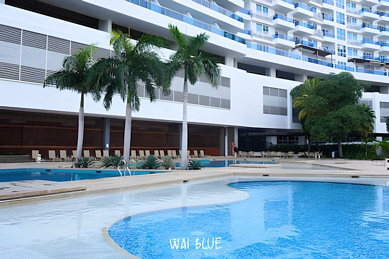 Apt Luxury/Balcón/Piscina/Playa. RDME10 WaiBlue