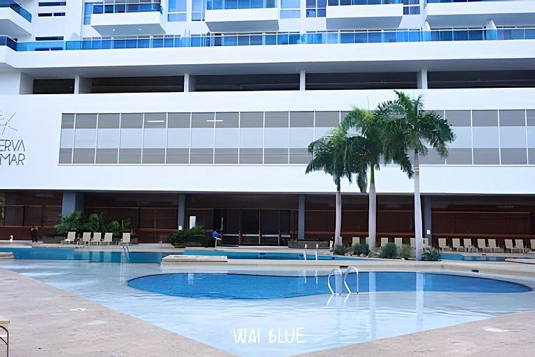 Apt Luxury/Balcón/Piscina/Playa. RDME10 WaiBlue