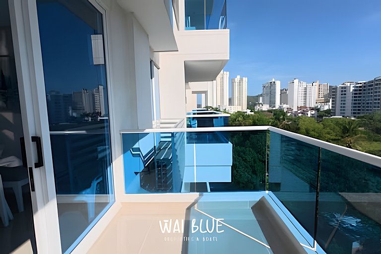 Apt Luxury/Balcón/Piscina/Playa. RDME10 WaiBlue