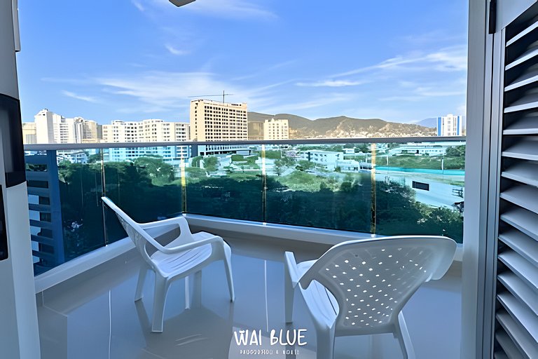Apt Luxury/Balcón/Piscina/Playa. RDME10 WaiBlue