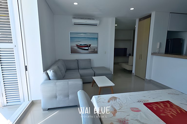 Apt Luxury/Balcón/Piscina/Playa. RDME10 WaiBlue