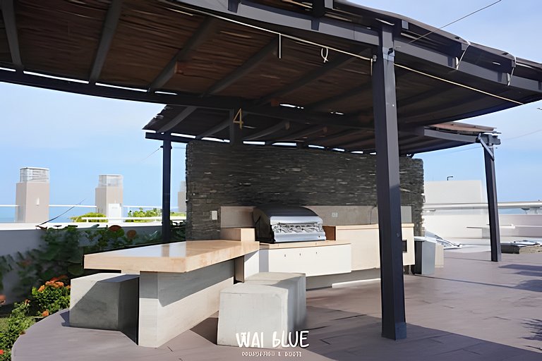 Apt Luxury/Balcón/Piscina/Playa. RDME10 WaiBlue