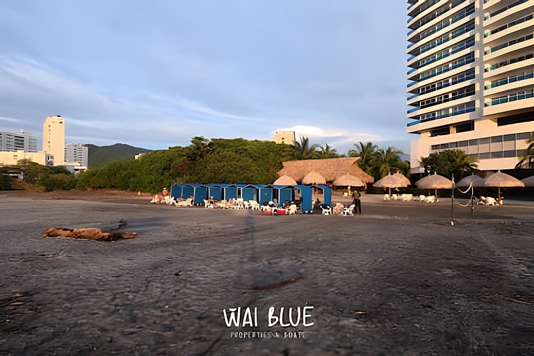 Apt Luxury/Balcón/Piscina/Playa. RDME10 WaiBlue