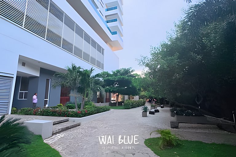 Apt Luxury/Balcón/Piscina/Playa. RDME10 WaiBlue