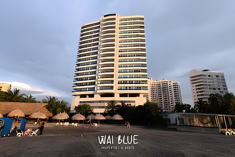 Apt Luxury/Balcón/Piscina/Playa. RDME10 WaiBlue