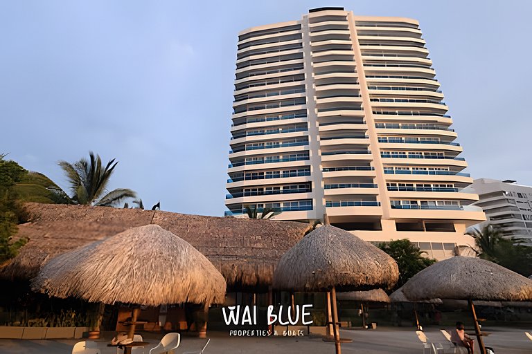 Apt Luxury/Balcón/Piscina/Playa. RDME10 WaiBlue