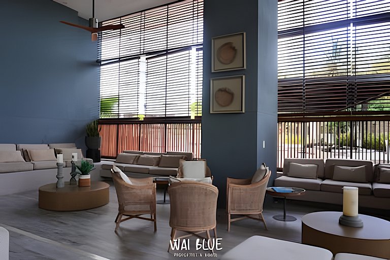 Apt Luxury/Balcón/Piscina/Playa. RDME10 WaiBlue