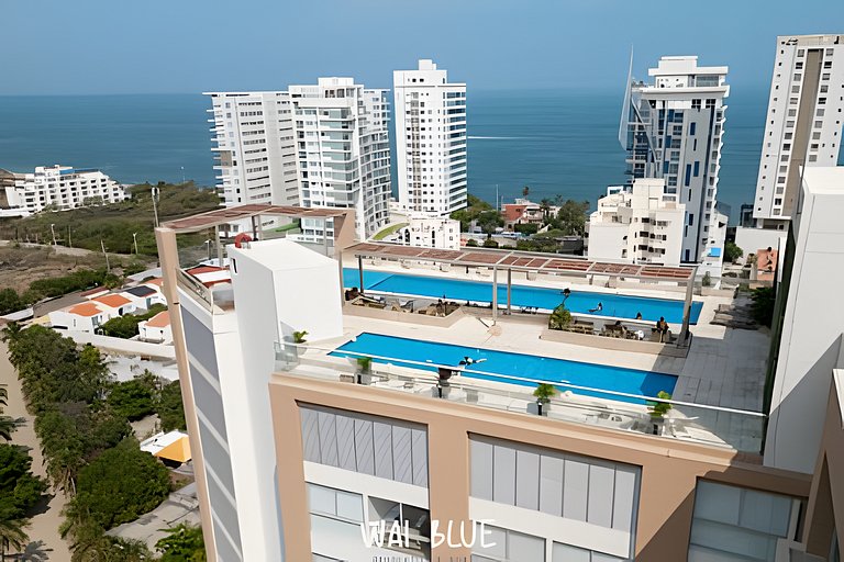 Apto Deluxe. Piscina y Vista al Mar. SSH06 WaiBlue