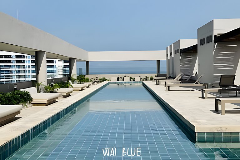 Wai Blue/Apartamento con piscina/Reserva del mar 2