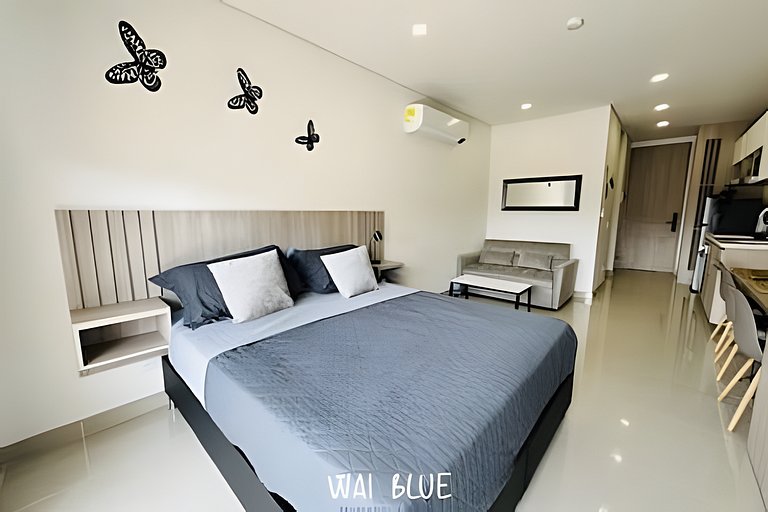 Wai Blue/Apartamento con piscina/Reserva del mar 2