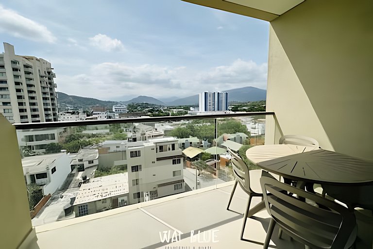 Wai Blue/Apartamento con piscina/Reserva del mar 2
