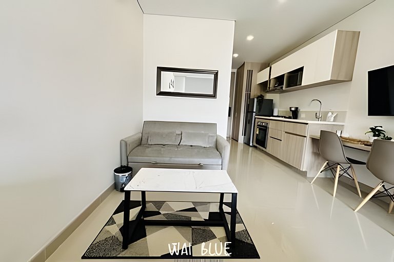 Wai Blue/Apartamento con piscina/Reserva del mar 2