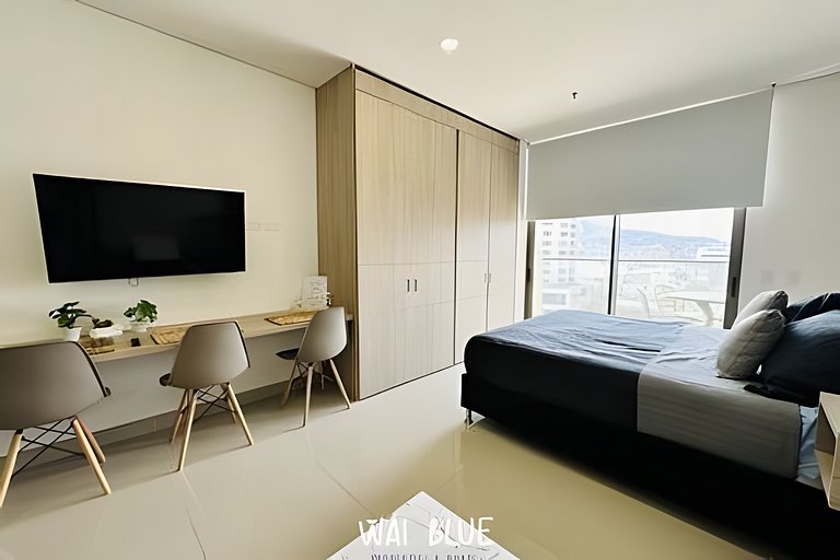 Wai Blue/Apartamento con piscina/Reserva del mar 2