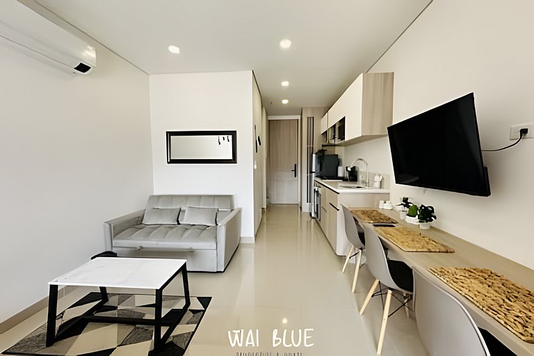 Wai Blue/Apartamento con piscina/Reserva del mar 2