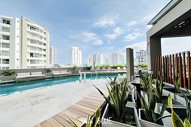 Wai Blue/Apartamento con piscina/Reserva del mar 2