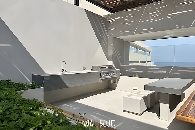 Wai Blue/Apartamento con piscina/Reserva del mar 2