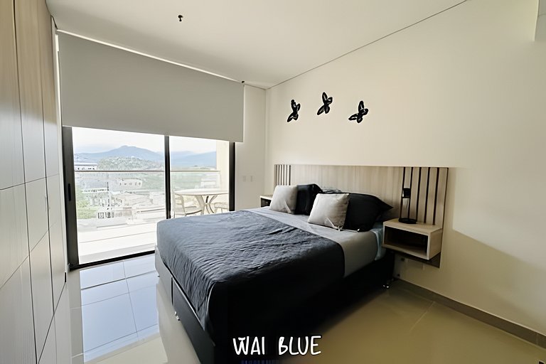 Wai Blue/Apartamento con piscina/Reserva del mar 2