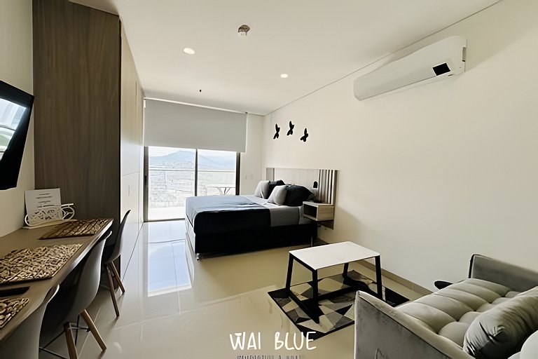 Wai Blue/Apartamento con piscina/Reserva del mar 2