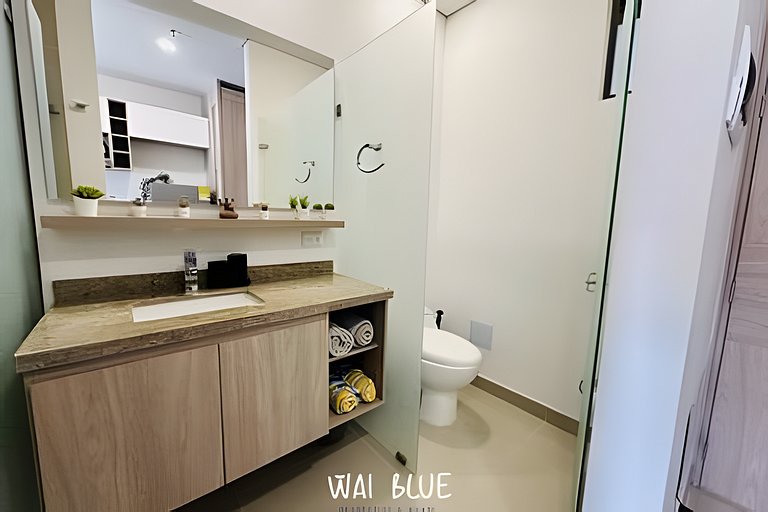 Wai Blue/Apartamento con piscina/Reserva del mar 2