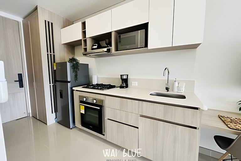 Wai Blue/Apartamento con piscina/Reserva del mar 2