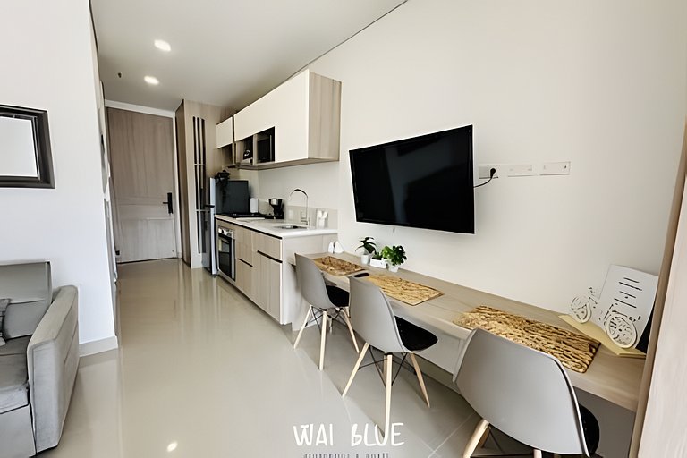 Wai Blue/Apartamento con piscina/Reserva del mar 2